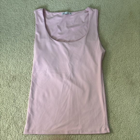 Zara Baby Pink Fitted Top - Picture 1 of 3